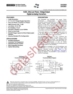 DAC8830IBDT datasheet  